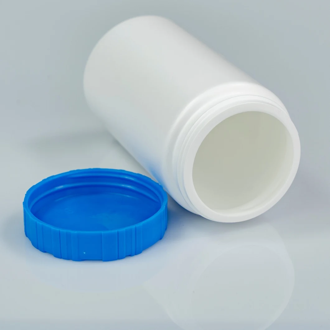 Factory Made Free Sample Wholesale White Packaging Cylindrical Food Grade Containers Health Chewing Gum HDPE Plastic Bottle