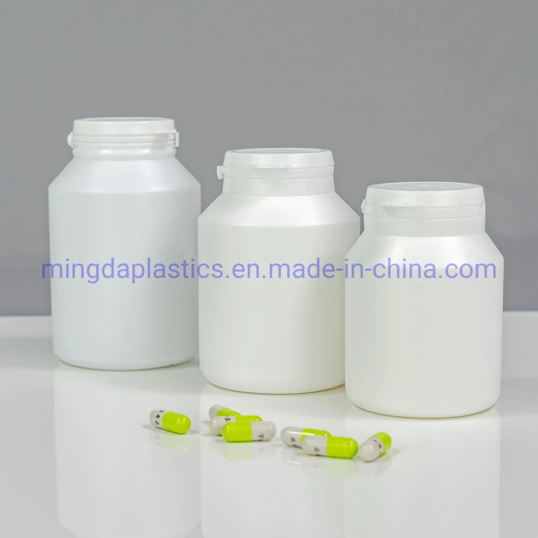 Oxygen Resistance Food Grade Tamper Evident Sloping Shoulder Plastic Packaging 500cc HDPE Bottle