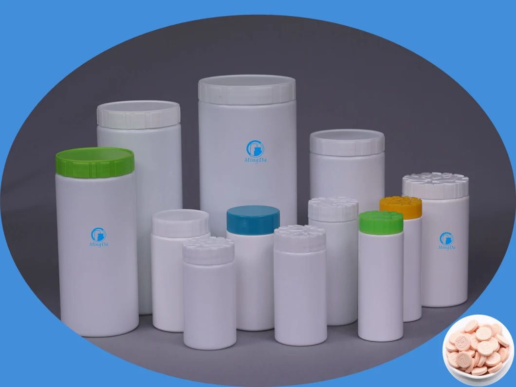 HDPE 100ml Cylindrical Plastic Bottle