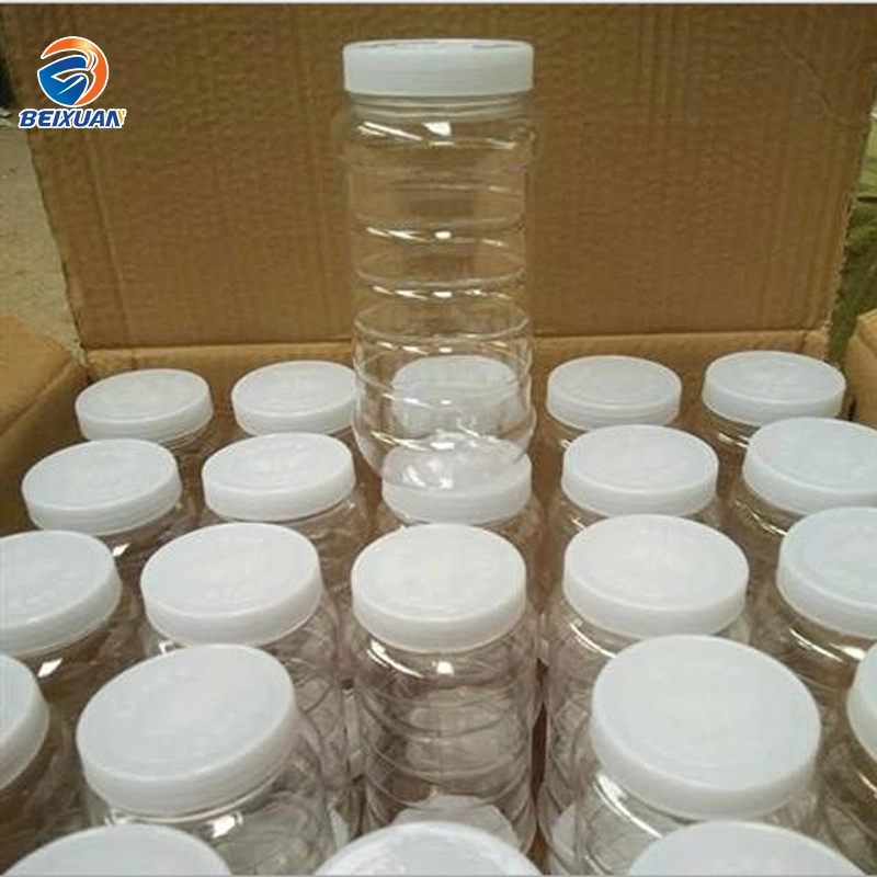 Top-Grade 730ml Cylindrical Shape Clear Plastic Pet Honey Jar with Plastic Cap