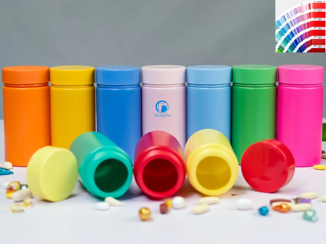 Popular Matte Skin High Oxygen Resistance Supplements Tablets Container HDPE 135ml Cylindrical Plastic Bottle