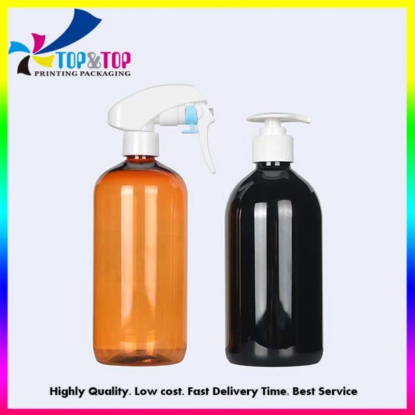 Factory Price Custom Clear Plastic Pet Square Gel Hand Sanitizer Disinfection Pump Bottle