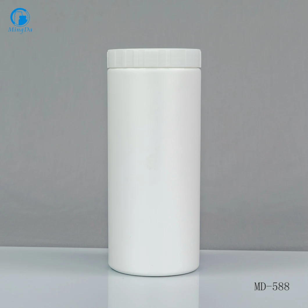 HDPE 750ml Cylindrical Plastic Bottle (MD-588)