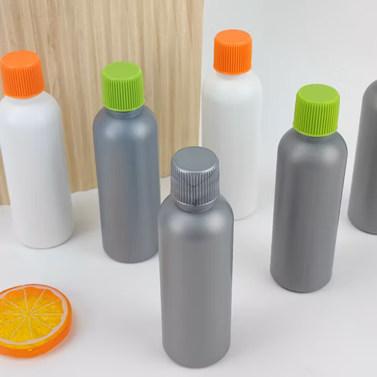 Envase cosmético plástico del HDPE que empaqueta la botella vacía del champú de la loción redonda