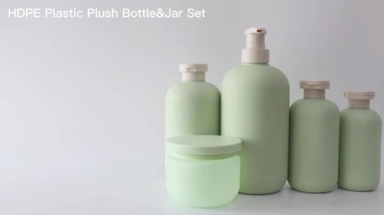 Envases cosméticos HDPE Travel Purple Green Pink Bomba de plástico vacía recargable Botellas de champú y acondicionador al por mayor